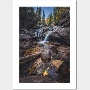 Lower Chasm Falls in Autumn Posters and Art